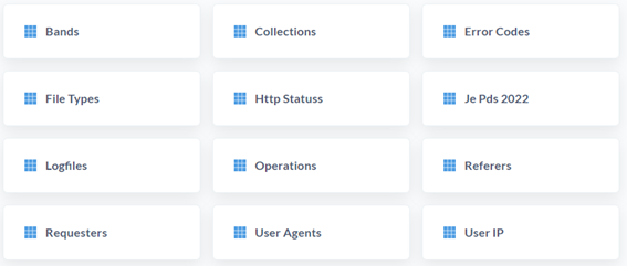 Database table list