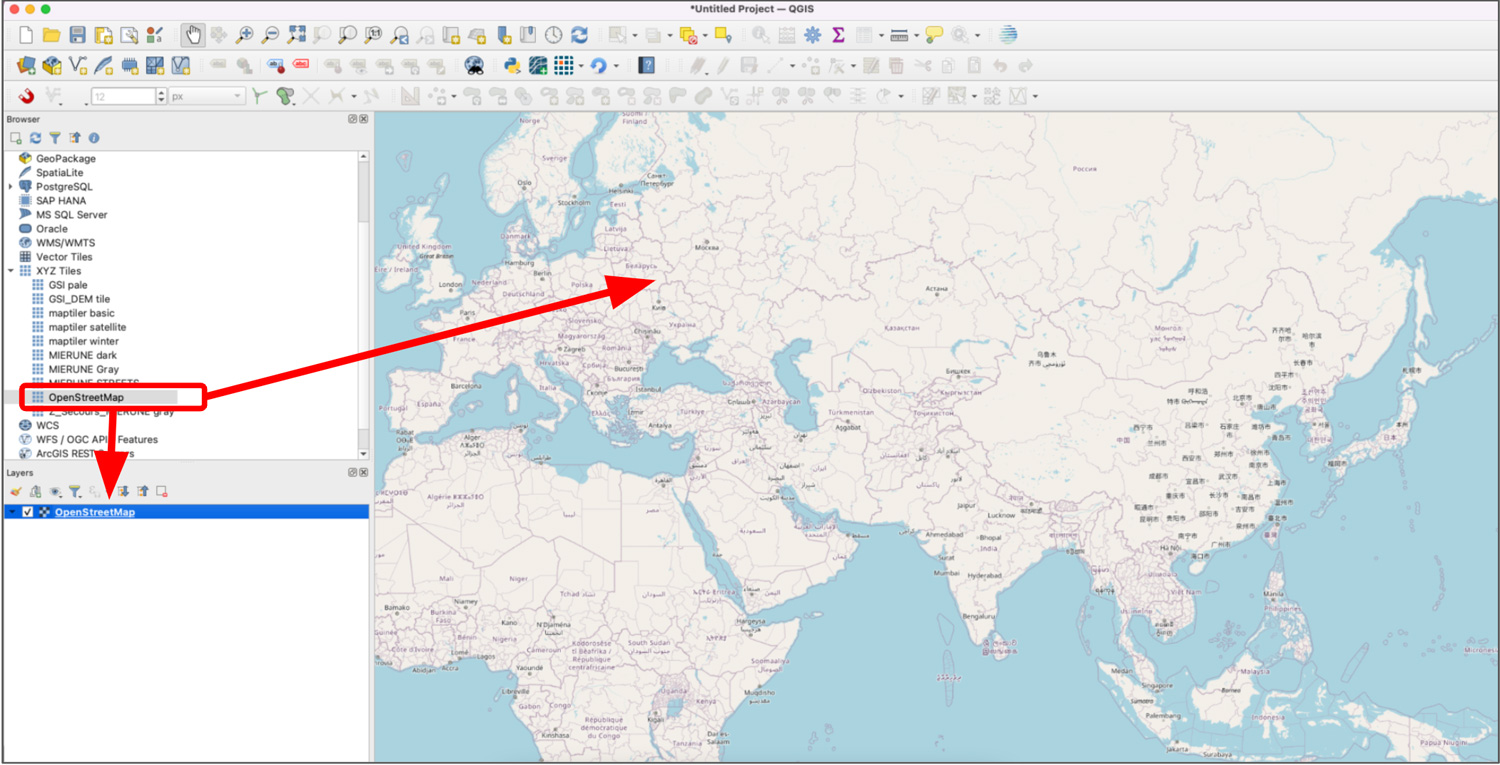 OSM layer